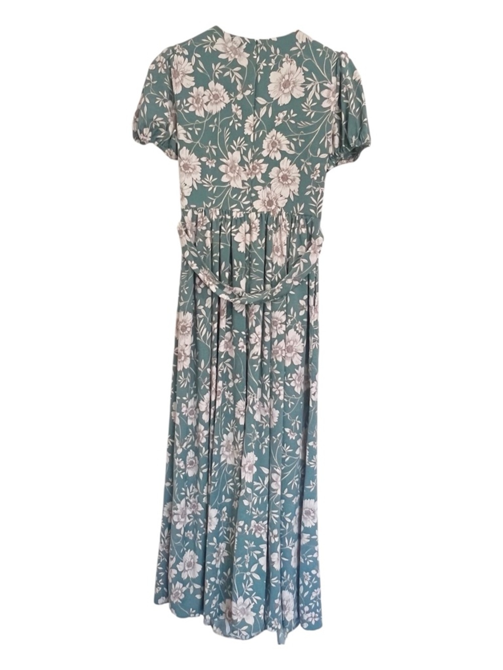 EUC Gal Meets Glam Collection Shannon Pleat Neck Floral Maxi Dress - Picture 4 of 12